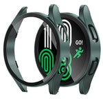 ZORBES® Cover for Samsung Galaxy Watch 4,44mm Screen Guard Case,PC Hard Full Protection Matte Cover Case for Samsung Watch 4 44mm Accessories Screen Protector Scratch-Resistant (Green) - verilux