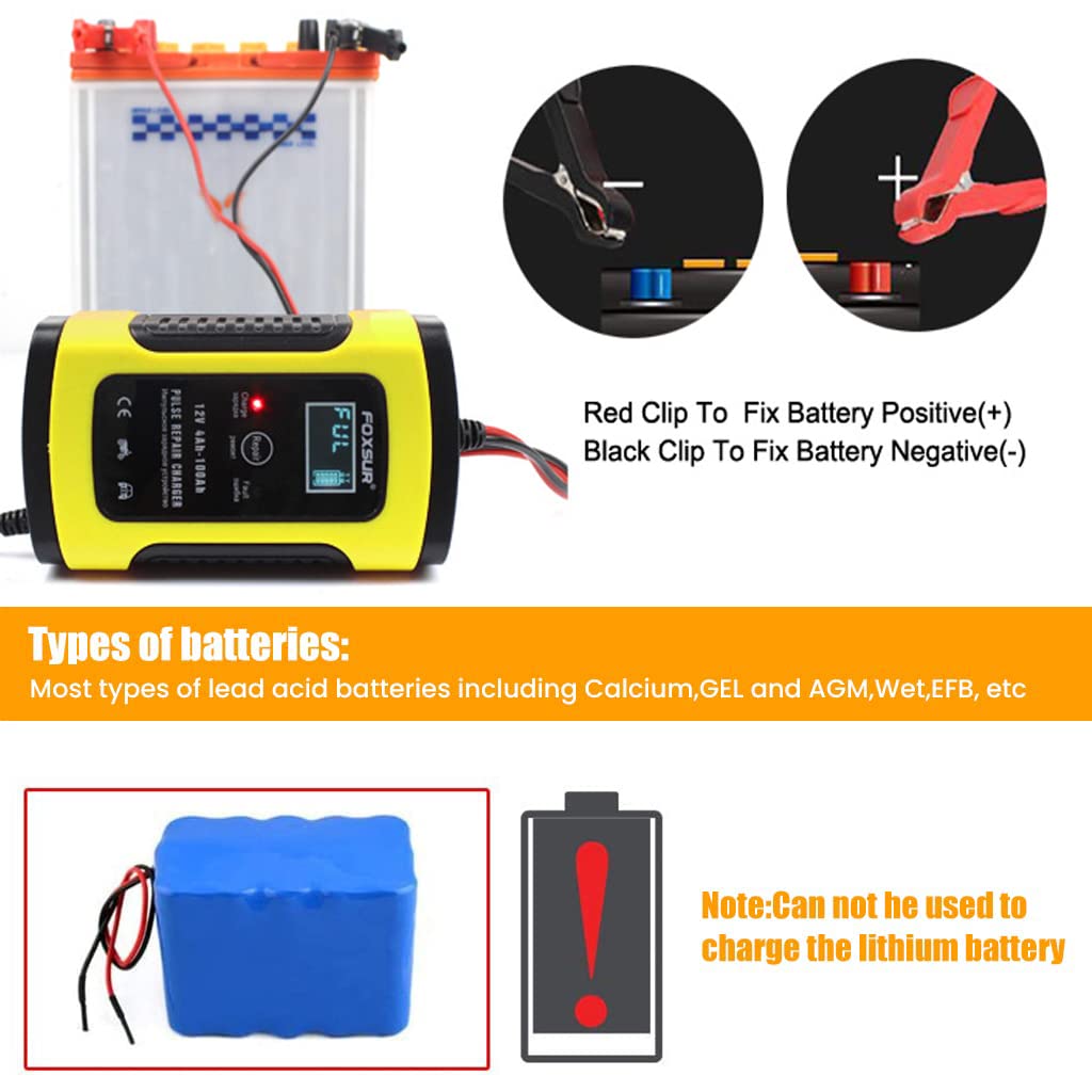 Car Battery Charger 5A 12V