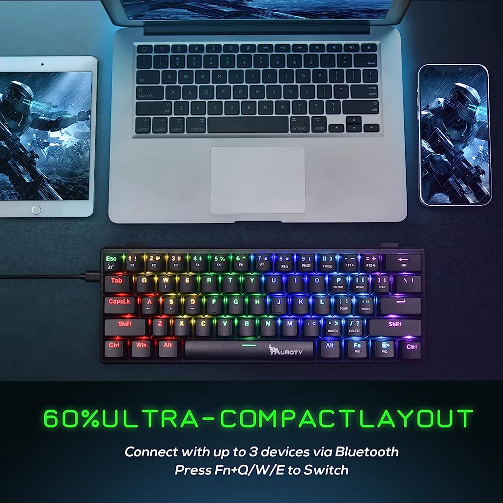 61 Keys 60% Wireless Gaming Keyboard
