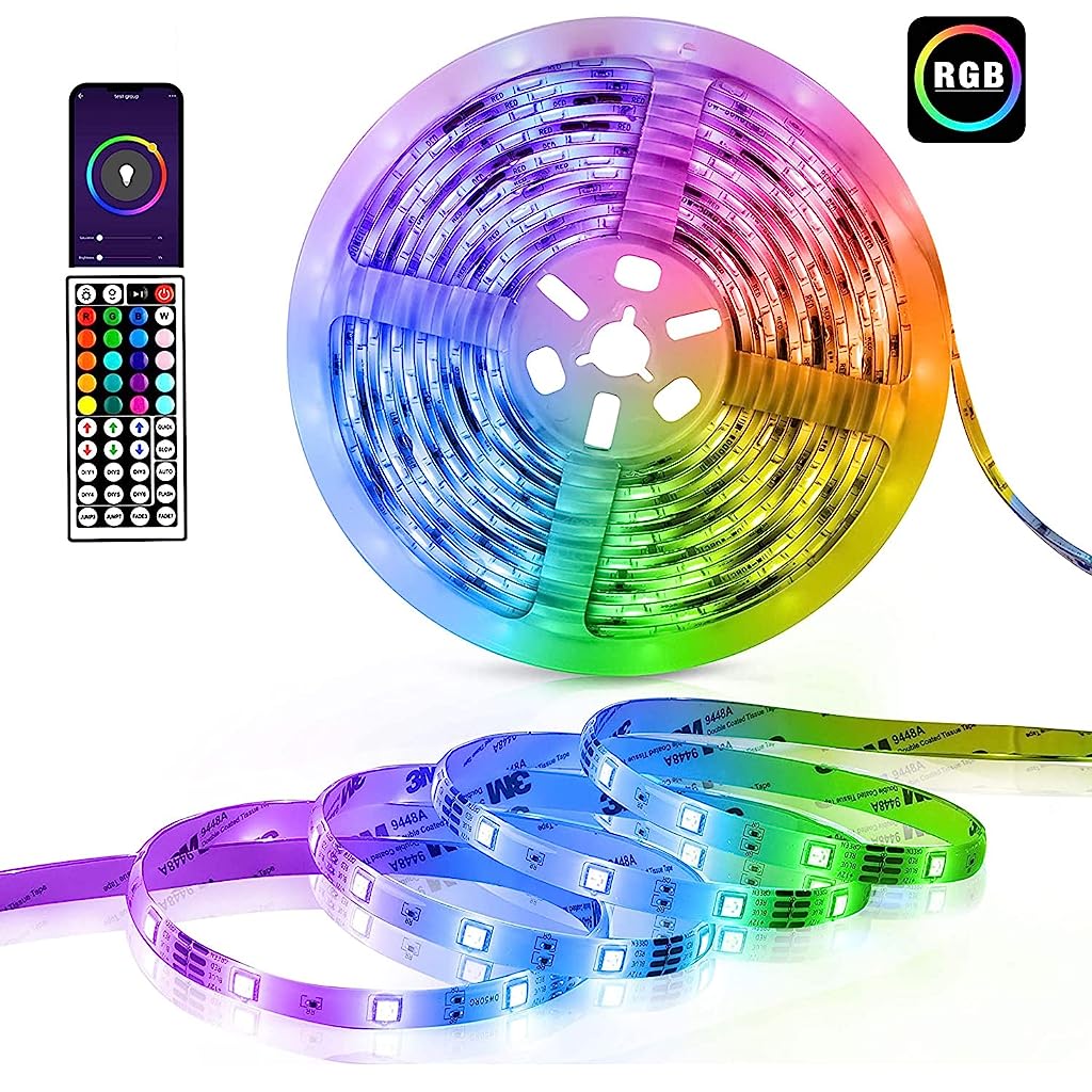 RGB Color Changing 180 LED Strip Light (2 pcs 5 Meter)