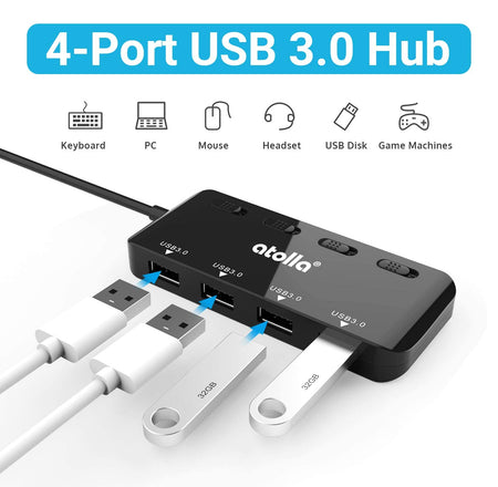 Verilux®USB C HUB with 4 USB3.0 Ports