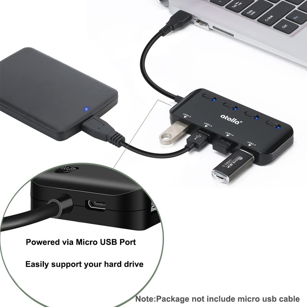 Verilux®USB C HUB with 4 USB3.0 Ports