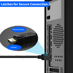 Verilux DP to Hdmi Cable 6FT DisplayPort to HDMI Male Cable Gold-Plated, 1080P DP to HDTV Uni-Directional Cord for Dell, Monitor, Projector, Desktop, AMD, NVIDIA, Lenovo, HP, ThinkPad - verilux