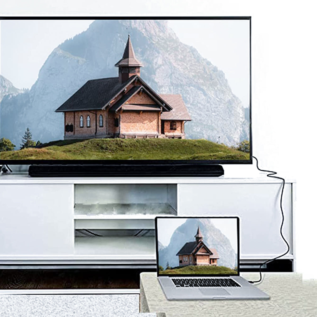 Verilux DP to Hdmi Cable 6FT DisplayPort to HDMI Male Cable Gold-Plated, 1080P DP to HDTV Uni-Directional Cord for Dell, Monitor, Projector, Desktop, AMD, NVIDIA, Lenovo, HP, ThinkPad - verilux