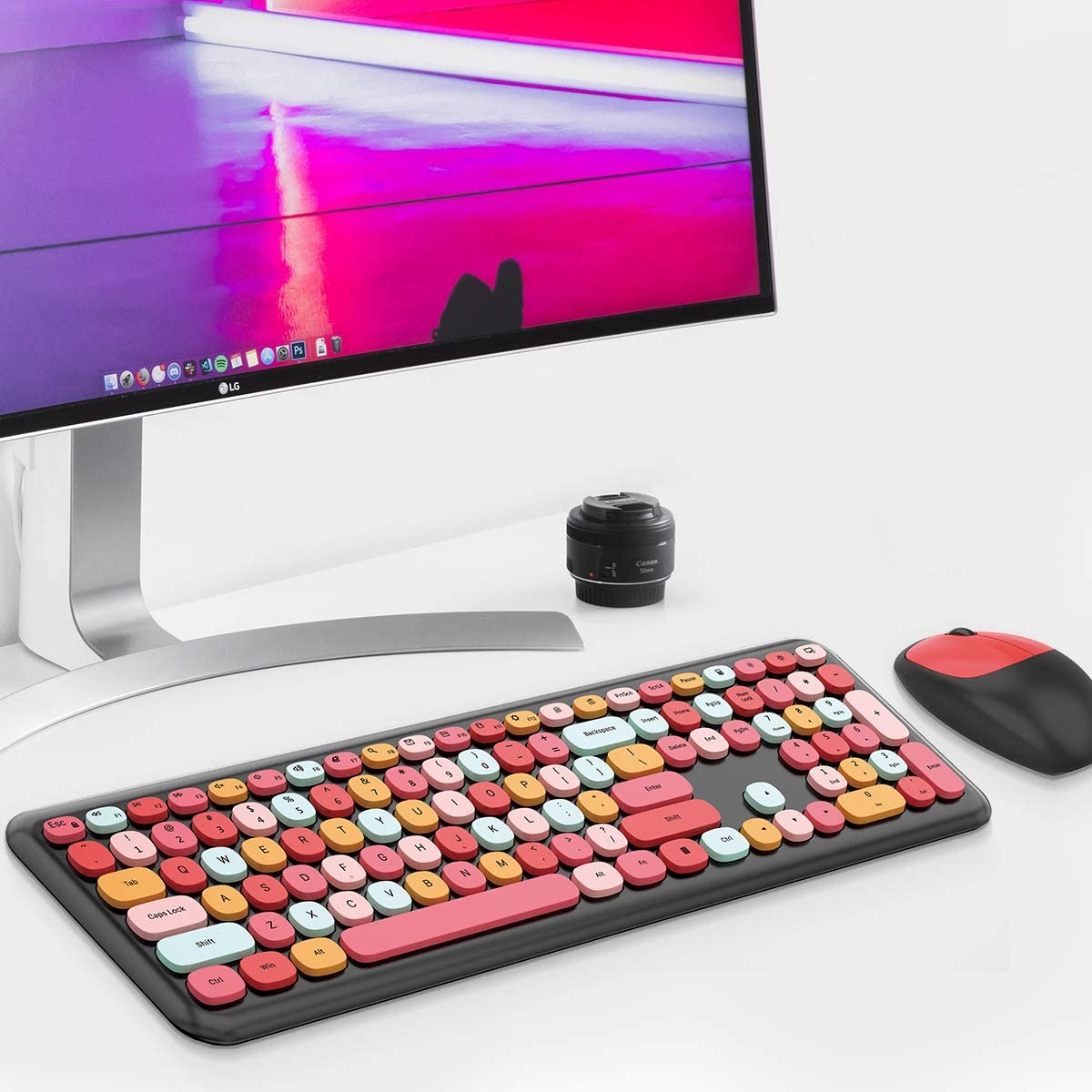 2.4G Cute Wireless Keyboard and Mouse Combo