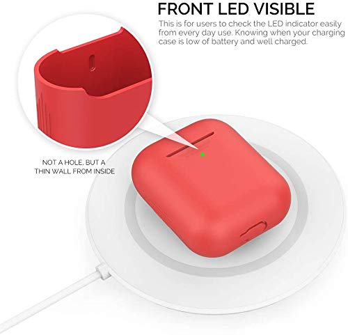 Protective Bluetooth Earphone case for AirPods (Red)