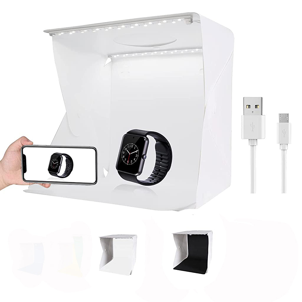 20x20cm 2 Lighting Color Foldable Photo Studio