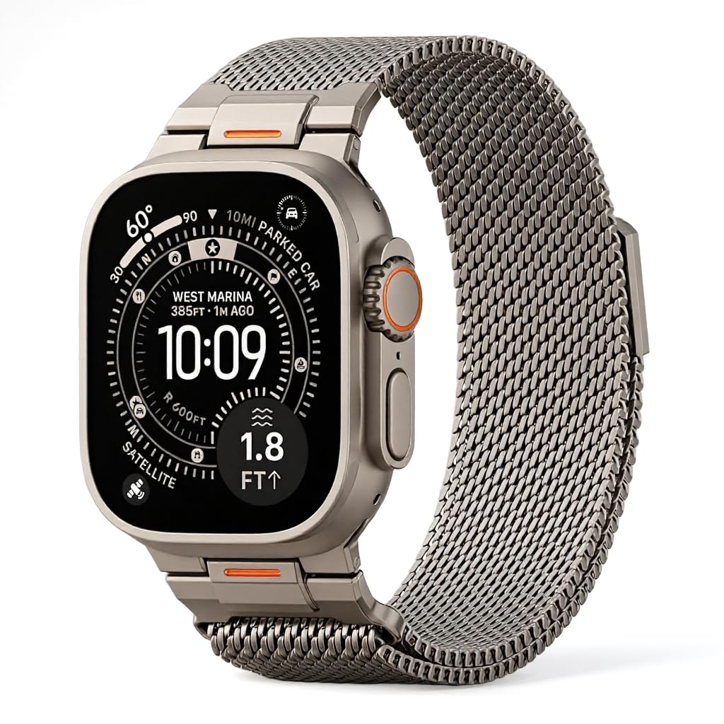ZORBES Stainless Steel Milanese Loop Watch Band
