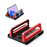 ZORBES® Desk Laptop Stand 3-16'' Mobile Device Organizer Rack Adjustable Spacing Phone/Tablet/Laptop StandAnti Slip Base Design Rugged ABS Desk Mobile Device Organzier for Home, Kitchen, Office