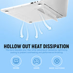 ZORBES® Laptop Case for MacBook Air 13.6 inch 4 in 1 Accessories Kit with Keyboard Cover, Lens Privacy Shield, USB C Adapter Sleek Transparent Laptop Case for MacBook Air 13.6 inch A3113 M3/ A2681 M2