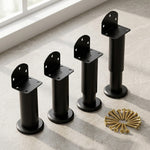 Serplex® 4PCS Metal Adjustable Furniture Legs Heavy Duty Replacement