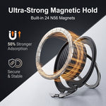 ZORBES® S Magnetic Phone Grip for MagSafe 360° Ring Kickstand Carbon