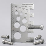Serplex® Thread Gauge Nut and Bolt Thread Size Checker Silver