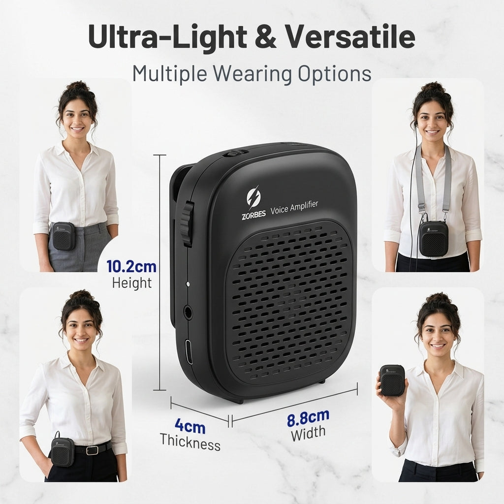 ZORBES® Voice Amplifier for Teachers 5W Portable Speaker Micro
