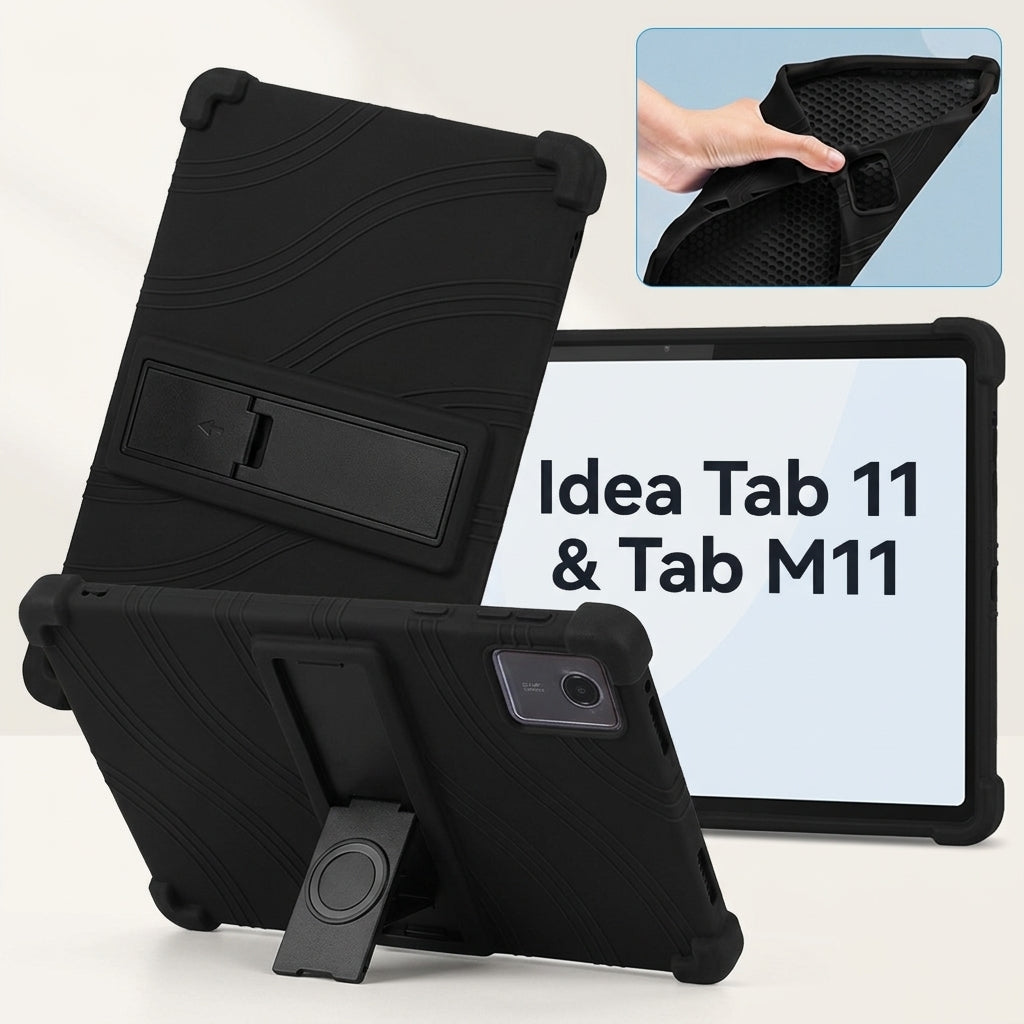 ZORBES® ZORBES Silicone Case Compatible for Lenovo Idea Tab 11 Kickstand