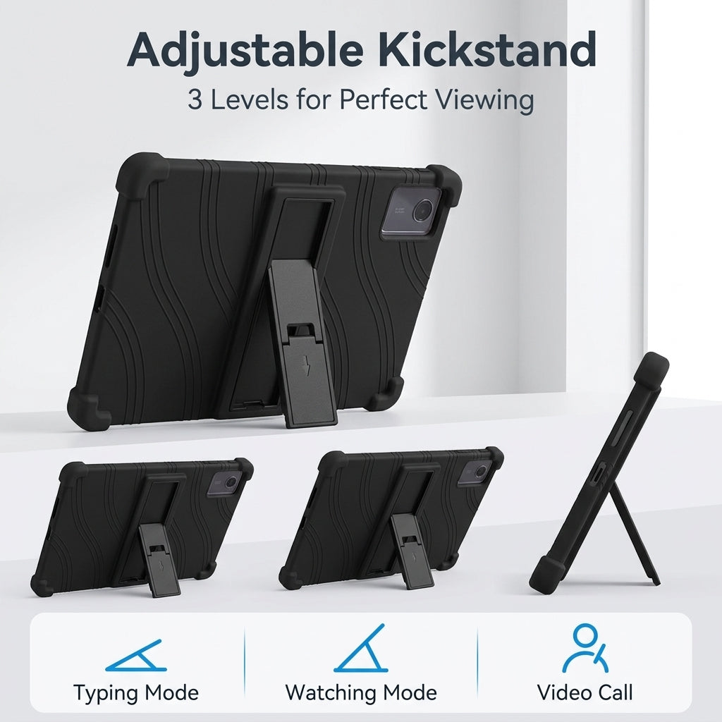 ZORBES® ZORBES Silicone Case Compatible for Lenovo Idea Tab 11 Kickstand
