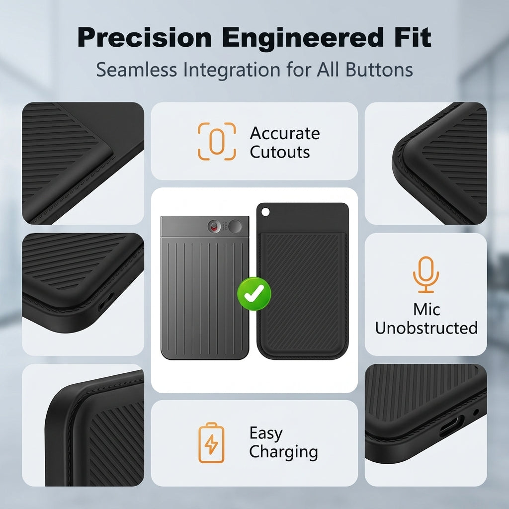 ZORBES® Silicone Case for PLAUD Note AI Recorder with Suction Cups