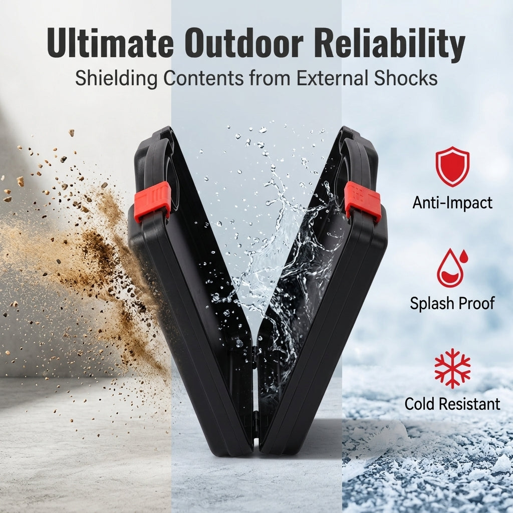 Serplex® Hard Shell Electrical Tool Case with Custom Foam 23x18cm