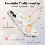 ZORBES® Cute Kawaii Clear Case Compatible with iPhone 17 Lanyard
