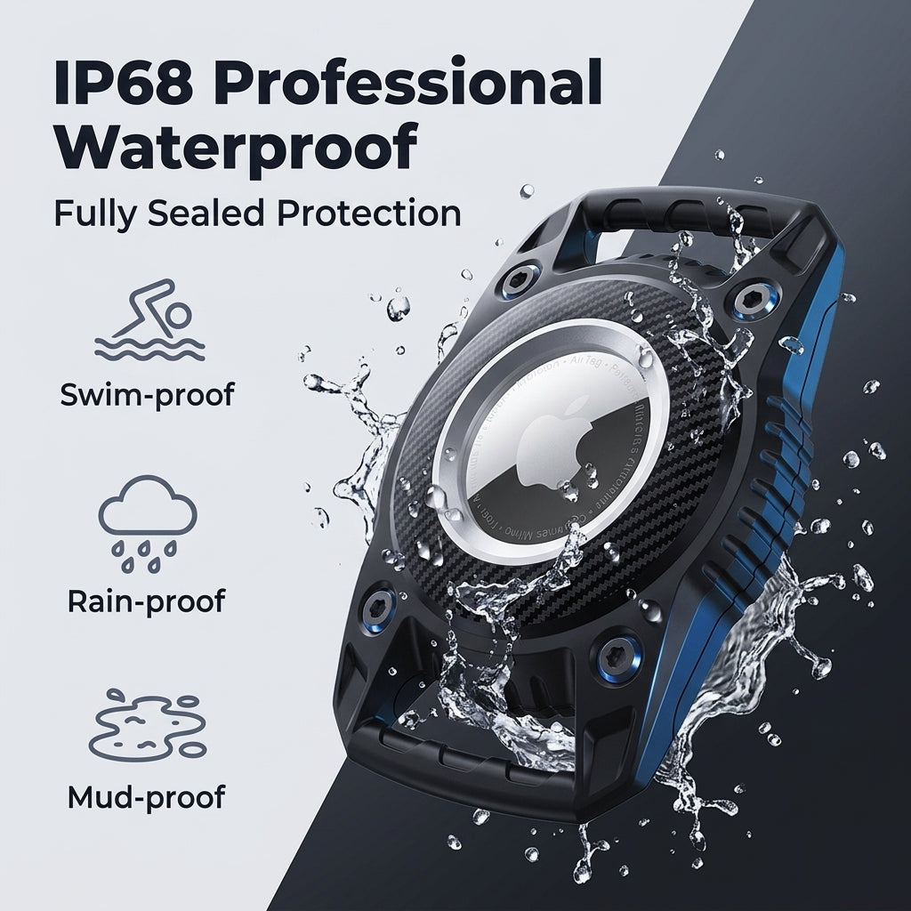 ZORBES® Waterproof AirTag Case for Dog Collar TPU Pet Holder