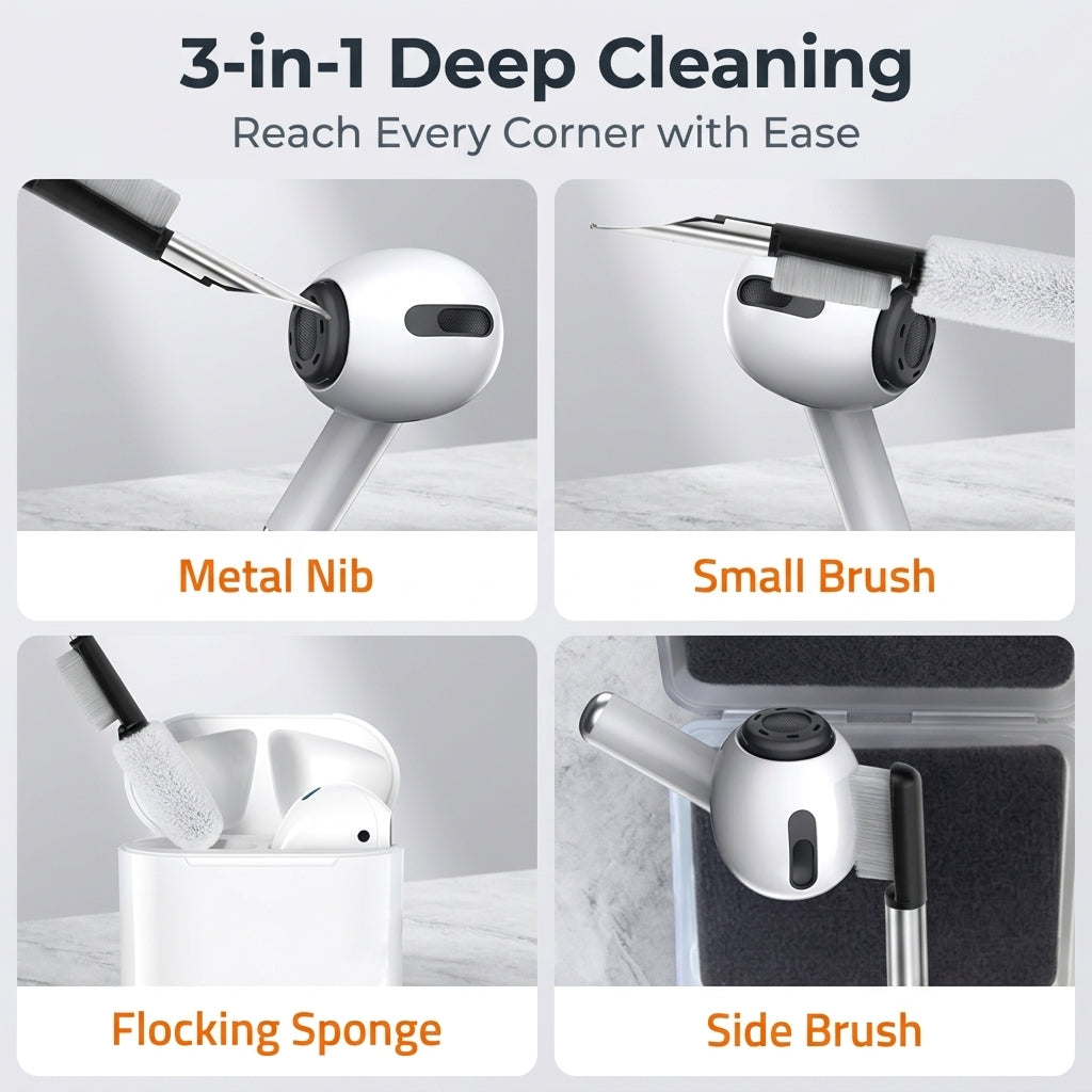 ZORBES® Ear Tips & Cleaning Pen Kit Compatible for AirPods Pro 2/1
