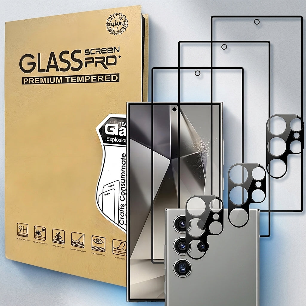 ZORBES® Screen Protector & Lens Cover for Galaxy S24 Ultra 9H