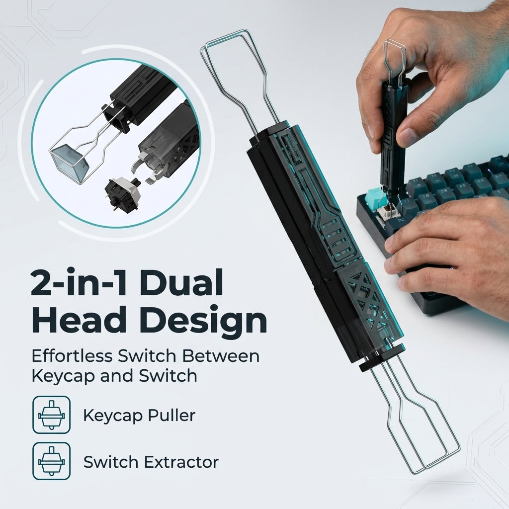 ZORBES® 2-in-1 Folding Keycap & Switch Puller Keyboard Tool