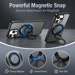ZORBES® Magnetic Phone Ring Support Desk Phone Support Metal Folding Phone Ring Grip Slim Fashion Phone Accessory