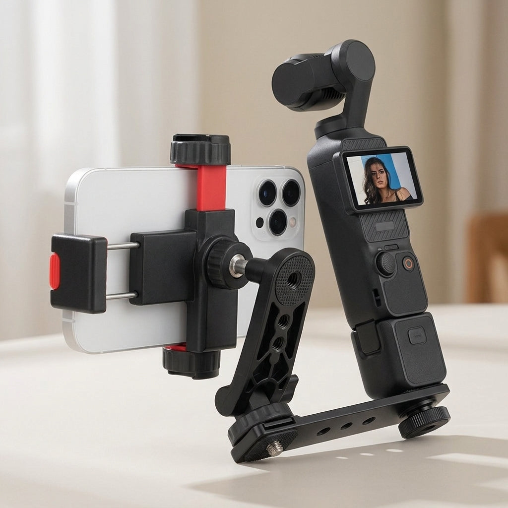ZORBES® Phone Mount Compatible for DJI Pocket 3 Cold Shoe Bracket