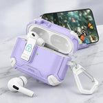 ZORBES® TPU Case Compatible with AirPods Pro 3 with Lock & Carabiner