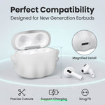 ZORBES® Glow in The Dark Cute Ghost Case Cover for AirPods 4