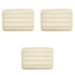 ZORBES® Waterproof Laptop Bag 14.1 Inches Travel Cute Puffy Soft Plush Lining Anti-Scratch Women 3PCS