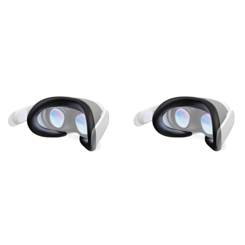 ZORBES® VR Face Pad for Meta Quest 3, Silicone Cushion Mask for Quest 3 Headset Accessories Reusable Face Pad 2PCS