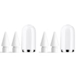 ZORBES® 2Pack Replacement Nib for Apple Pencil 1st Gen with Magnetic Cap Pen Nibs for iPad Pro Not Included 1 Cap 2 Nibs 2PCS