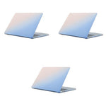 ZORBES® Cover for MacBook Air M1 Case 13.3 inch Soft Flexible Laptop for MacBook Air A2337 A2179 A1932 2020 2019 2018 Release Plastic Waterproof Scratch-Resistant Gradient 3PCS
