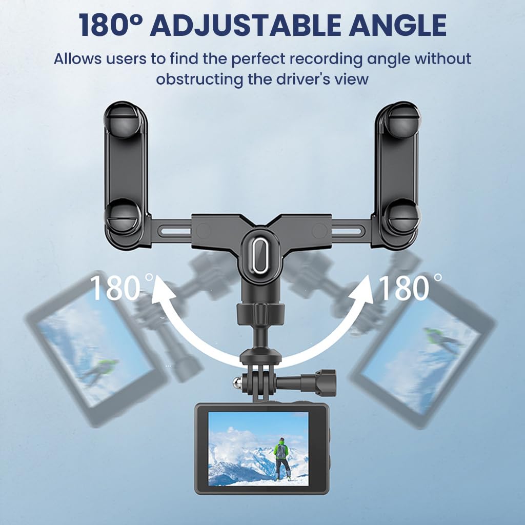 ZORBES® Action Camera Car Rearview Mirror Mount Bracket