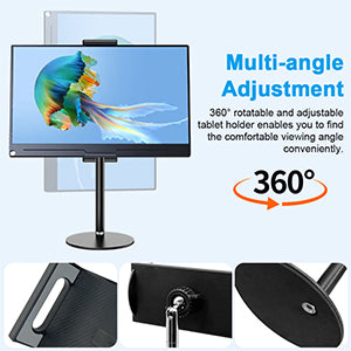 ZORBES® Height Adjustable Portable Monitor Stand