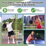 ZORBES® Juego de Palas de Ping Pong, Kit Raquetas de Ping Pong Kit 2 de con 2 Pelotas de Raqueta, Raqueta de Tenis de Mesa para Casa, Colegio y Club Deportivo Jugar en Interiores or Exteriores