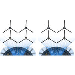 Verilux® 4PCS Side Brushes for ILife Robot Vacuum Cleaner V3s Max A7 A9 A9s A80Plus A10s L100 B5max X787 X800 Replenishment Kit Replacement Accessories Parts Anti-Tangle Cleaning Tools