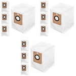 Verilux® 12PCS Replacement Parts Dust Collector Bag for Dreame D10s Plus Vacuum Cleaner Reuseable Bags for Hair Dirt Debris Vacuuming Accessories