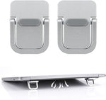 ZORBES® 2PCS Foldable Laptop Feet with Anti-slip Silicone-Silver