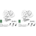 ZORBES® Security Camera Wall Mount Adjustable Stand with Cable Storage No Drill Bracket Dome L-Shaped for CCTV Baby Monitor IP Webcam Indoor Outdoor 2PCS