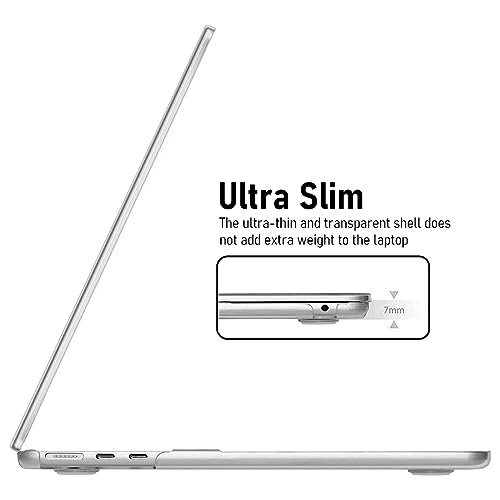 ZORBES® Laptop Cover Compatible with 15 Inch MacBook Air M4 A3241 M3 A3114 M2 A2941 2025 2024 2023 Release Hard Shell Case with Keyboard Screen Clear Plastic Protector