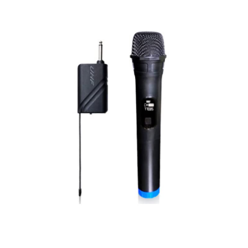 ZORBES® VHF Wireless Microphone System - Professional Battery Operated Handheld Dynamic Unidirectional Cordless Microphone Transmitter Set W/Adapter Receiver,6.5mm Audio Jack for PA,DJ,Karaoke,Party - verilux