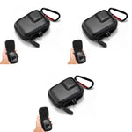 ZORBES® Carry Case for Insta360 Ace Pro Action Camera EVA Hard Anti-Scratch with Carabiner Dual Zipper Protective Compatible Mount Attachment Black 3PCS