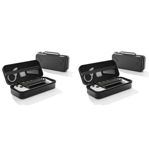 ZORBES® Carrying Case for Rog Ally & Accessories Portable Handbag EVA Organizer with Handle Waterproof Protective Storage Bag Travel Console 2 PCS