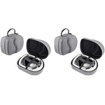 Verilux® Hard Carrying Case for Meta Quest 3 3S 2 Pro Pico 4 VR Headset Accessories Virtual Reality Safe Portable Protection Compatible with Official Elite Head Strap 2 PCS