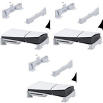 ZORBES® Desk Stand for PS5 Slim Pro Console Horizontal Anti-Slip Base Accessories PlayStation 5 Digital Ultra-HD Edition No Included 3 PCS