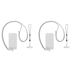 ZORBES® Phone Neck Wrist Adjustable Nylon Sling with Attachment Insert Quick Release Shoulder Universal Lanyard 2 PCS