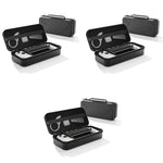 ZORBES® Carrying Case for Rog Ally Accessories Portable Handbag EVA Organizer with Handle Waterproof Protective Storage Bag Travel Console 3 PCS